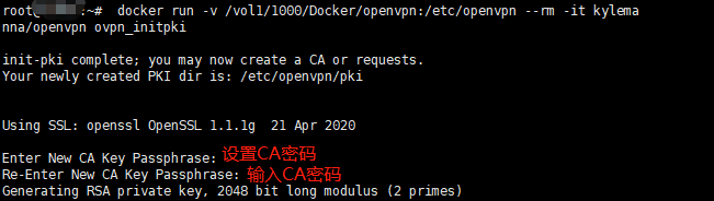 Docker环境下安装OpenVPN服务