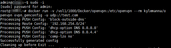 Docker环境下安装OpenVPN服务